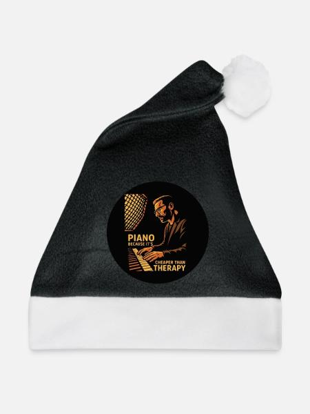 Piano Therapy - Weihnachtsmütze - Schwarz/Weiß
