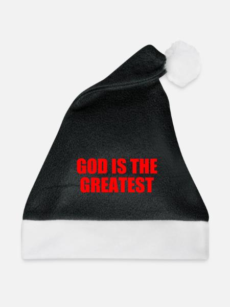 god is the greatest - Weihnachtsmütze - Schwarz/Weiß