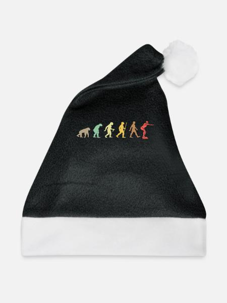 Swim Retro Swimming Evolution Lustiger Schwimmer - Weihnachtsmütze - Schwarz/Weiß