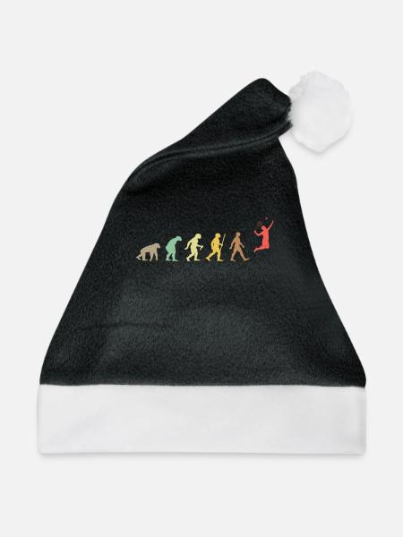 Vintage Tischtennis Retro Tischtennis Evolution - Weihnachtsmütze - Schwarz/Weiß