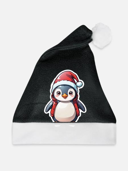 Pinguin Weihnachtsmütze - Weihnachtsmütze - Schwarz/Weiß