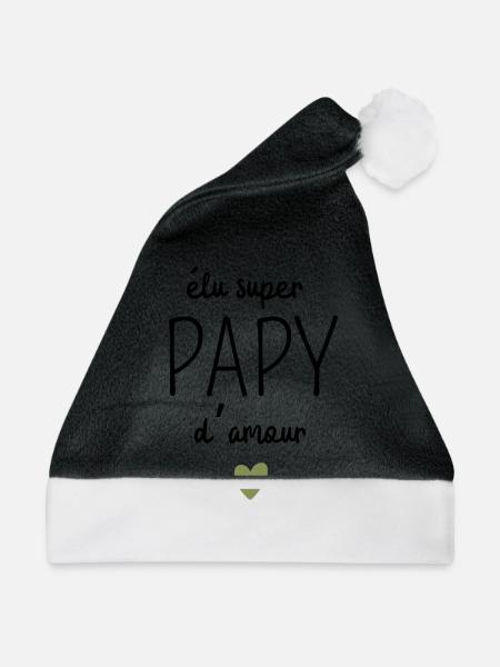 Gewählter Super-Opa der Liebe - Weihnachtsmütze - Schwarz/Weiß