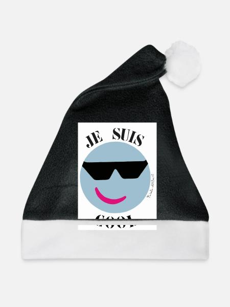 Ich bin Kühle - Weihnachtsmütze - Schwarz/Weiß - Vorne