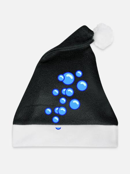 Blasen / bubbles (3c) - Weihnachtsmütze - Schwarz/Weiß