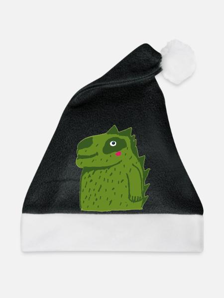 Drachen - Weihnachtsmütze - Schwarz/Weiß