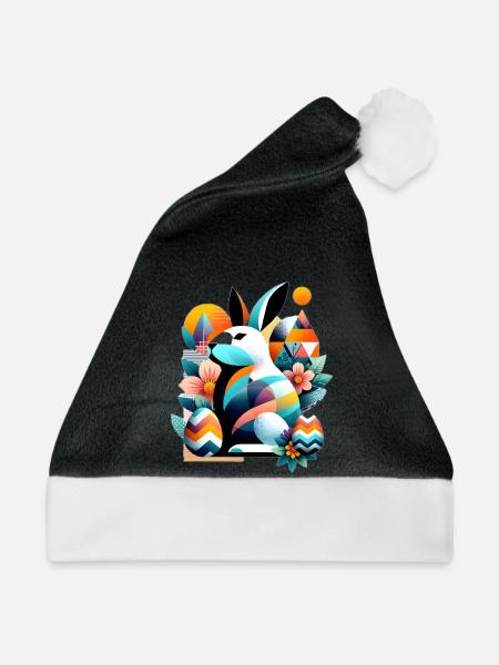 Modern Easter Graphics - Weihnachtsmütze - Schwarz/Weiß