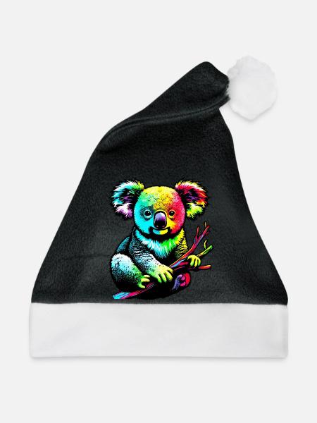 Koala - Weihnachtsmütze - Schwarz/Weiß