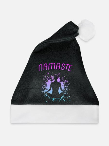 Yoga Namaste Om  - Weihnachtsmütze - Schwarz/Weiß