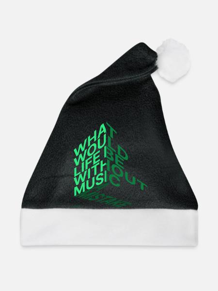 What would life be? - Weihnachtsmütze - Schwarz/Weiß