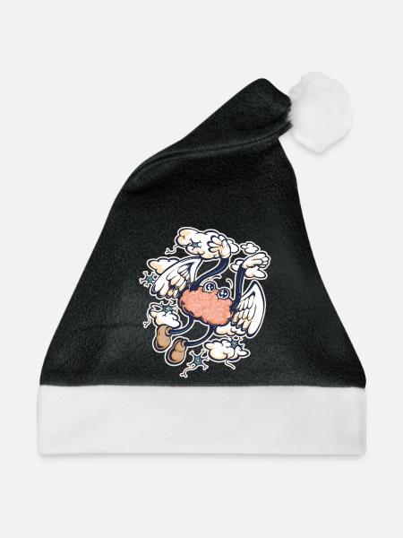 Ekstatisches Gehirn - Weihnachtsmütze - Schwarz/Weiß