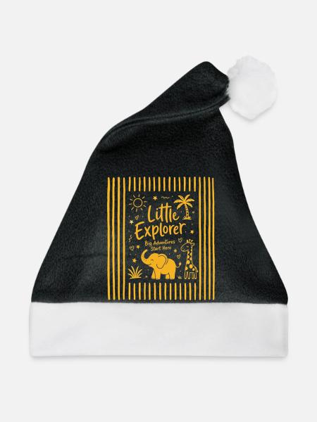 Kind Outfit Elefant - Weihnachtsmütze - Schwarz/Weiß