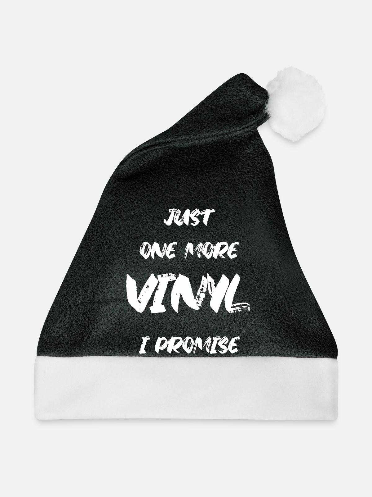 Vinyl - Weihnachtsmütze - Schwarz/Weiß - Vorne