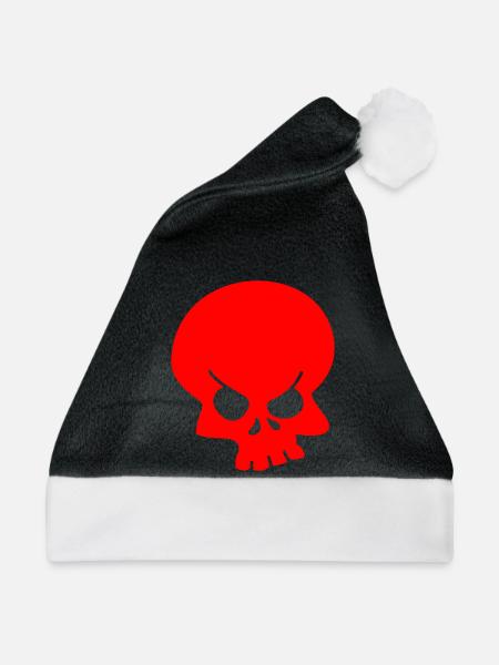 Schädel - Weihnachtsmütze - Schwarz/Weiß