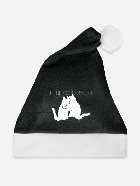 Lieblingsmensch Paare Freundschaft Liebe - Weihnachtsmütze - Schwarz/Weiß