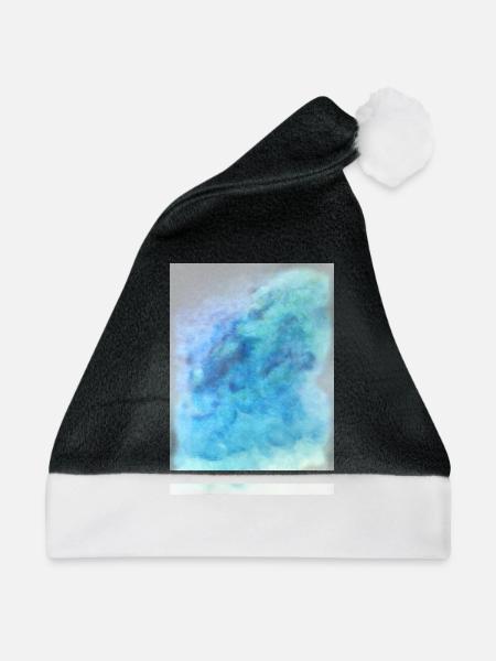 Hintergrund Wasser - Weihnachtsmütze - Schwarz/Weiß
