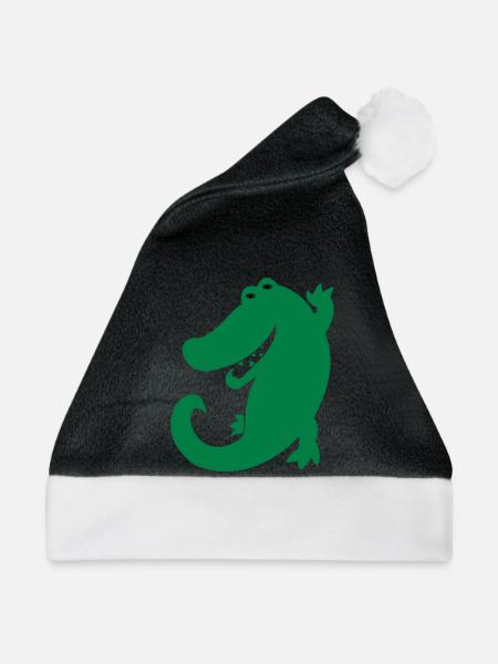 krokodil - Weihnachtsmütze - Schwarz/Weiß