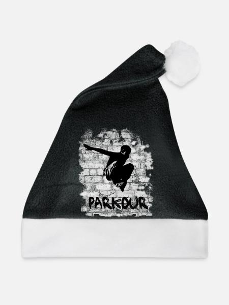Parkour - Weihnachtsmütze - Schwarz/Weiß