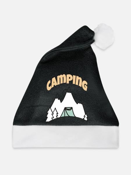 Leben auf dem Campingplatz - Weihnachtsmütze - Schwarz/Weiß