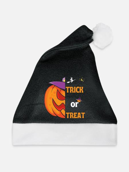 Halloween-Geschenk "Süßes oder Saures" - Weihnachtsmütze - Schwarz/Weiß