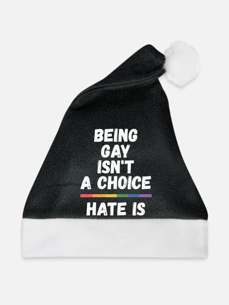 LGBT Pride Month - Schwul sein ist keine Wahl - Weihnachtsmütze - Schwarz/Weiß