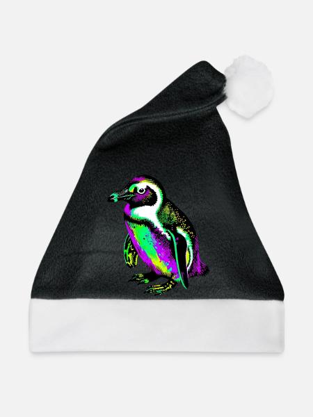 Pinguin - Weihnachtsmütze - Schwarz/Weiß