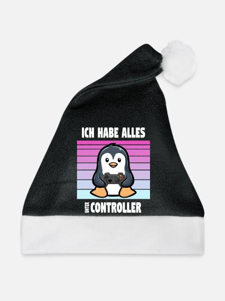 controller pinguin gaming - Weihnachtsmütze - Schwarz/Weiß