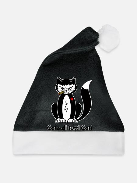 Cato di Tutti Cati - Weihnachtsmütze - Schwarz/Weiß - Vorne