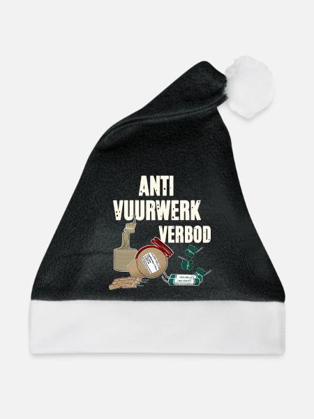 Vuurwerk Pyro - Weihnachtsmütze - Schwarz/Weiß - Vorne
