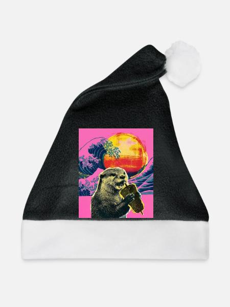 Döner Otter - Weihnachtsmütze - Schwarz/Weiß