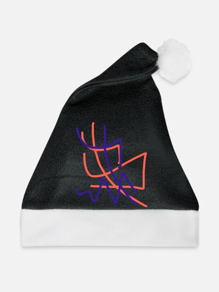 Das abstrakteste Kunstwerk der Welt - Weihnachtsmütze - Schwarz/Weiß