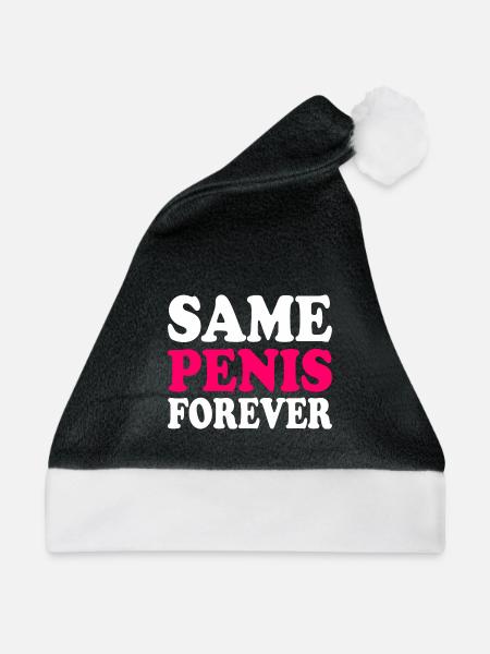 Same penis forever - Weihnachtsmütze - Schwarz/Weiß