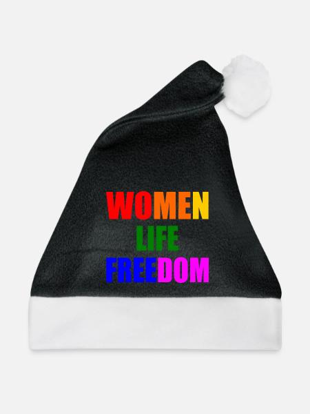 Women life freedom - Weihnachtsmütze - Schwarz/Weiß