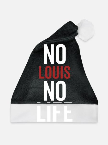 Kein Louis Kein Leben - Weihnachtsmütze - Schwarz/Weiß - Vorne