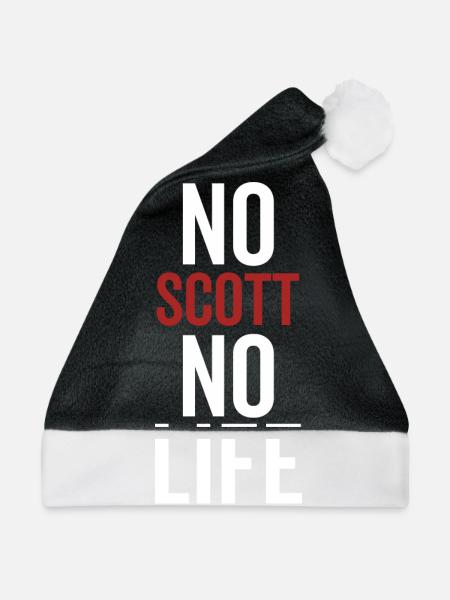Kein Scott Kein Leben - Weihnachtsmütze - Schwarz/Weiß - Vorne