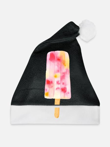 Eiscreme - Weihnachtsmütze - Schwarz/Weiß