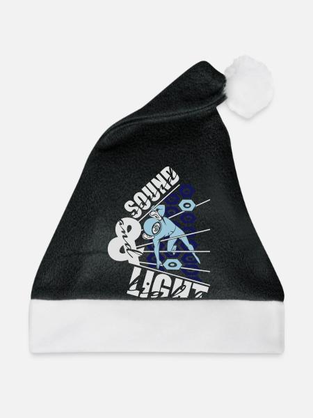 Musik: Sound&Light - Weihnachtsmütze - Schwarz/Weiß