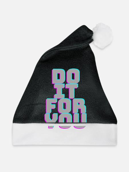 DoItForYou - Weihnachtsmütze - Schwarz/Weiß