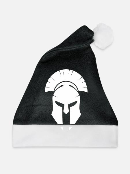sparta helm - Weihnachtsmütze - Schwarz/Weiß