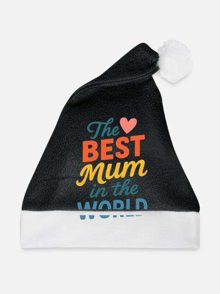 Die beste Mutter der Welt - Weihnachtsmütze - Schwarz/Weiß