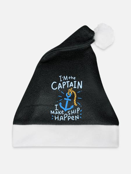 Boot Bootfahren Boating - Weihnachtsmütze - Schwarz/Weiß