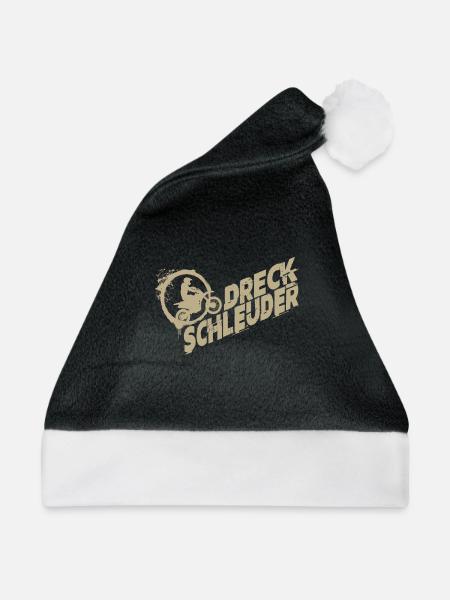 Motocross Motorrad Geschenk - Weihnachtsmütze - Schwarz/Weiß