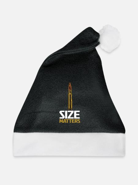 Kaliber Ausdauer Motiv - Weihnachtsmütze - Schwarz/Weiß - Vorne