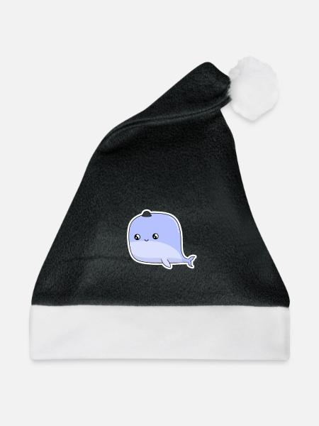 Kleiner Wal  - Weihnachtsmütze - Schwarz/Weiß