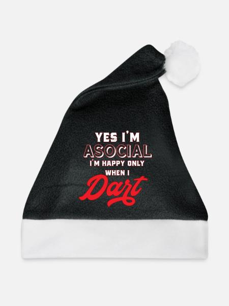Darts Dart - Weihnachtsmütze - Schwarz/Weiß