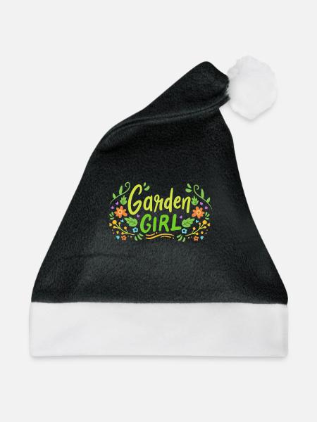Garten Gartenarbeit Gärtnern - Weihnachtsmütze - Schwarz/Weiß
