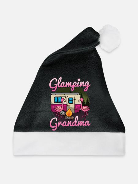 Glamping Camping - Weihnachtsmütze - Schwarz/Weiß
