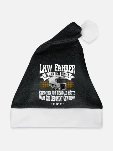 Lkw Fahrer - Weihnachtsmütze - Schwarz/Weiß
