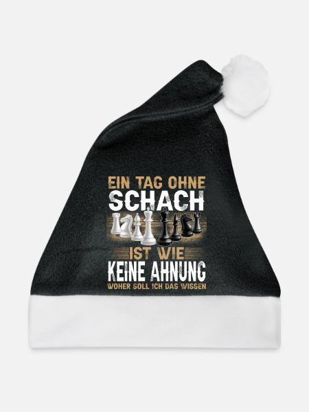 Schach - Weihnachtsmütze - Schwarz/Weiß