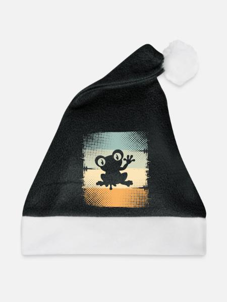 Frosch - Weihnachtsmütze - Schwarz/Weiß