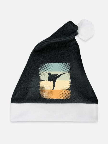 Karate - Weihnachtsmütze - Schwarz/Weiß